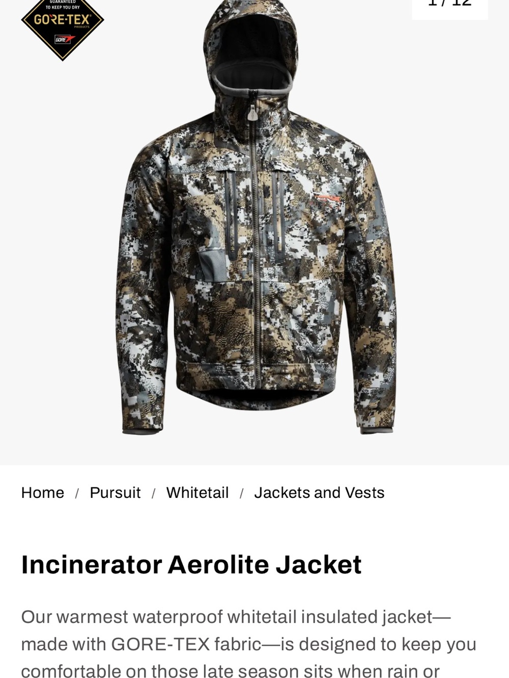 Men's Insulated Hooded Jacket - Camo Digital Print - Picture 5 of 5